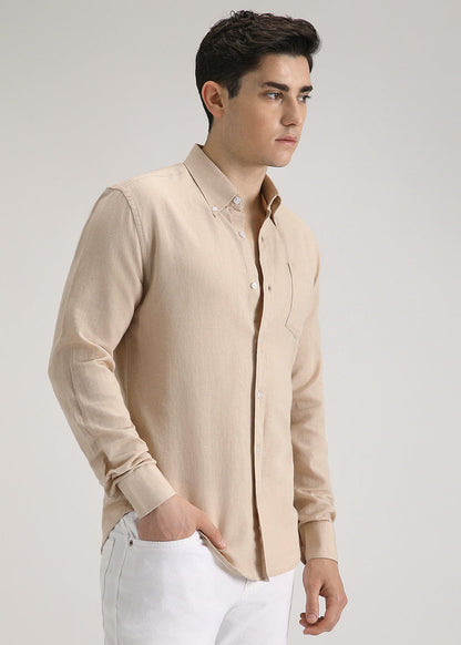 Linen Blend (Dark Beige)