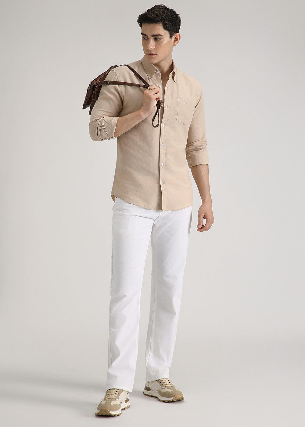 Linen Blend (Dark Beige)