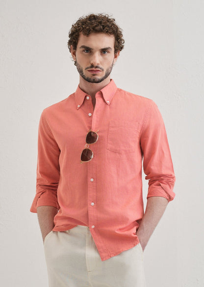 Linen Blend (Peach Pink)