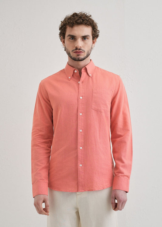 Linen Blend (Peach Pink)