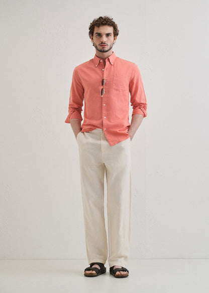 Linen Blend (Peach Pink)