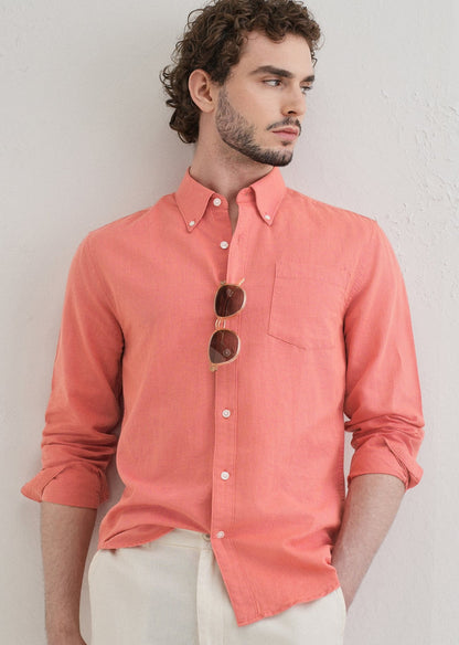 Linen Blend (Peach Pink)