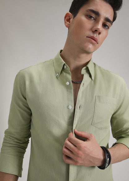 Linen Blend (Pastel Green)