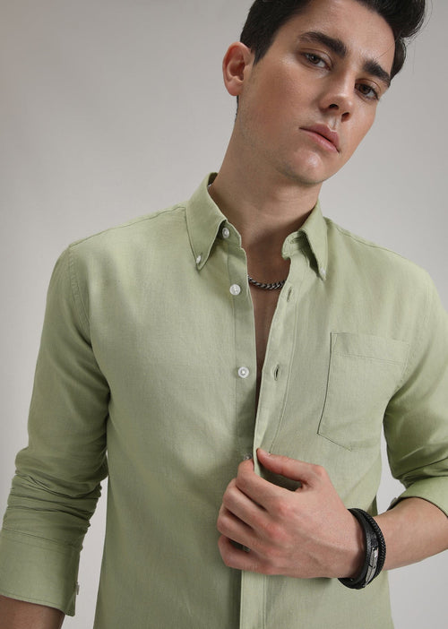 Linen Blend (Pastel Green)