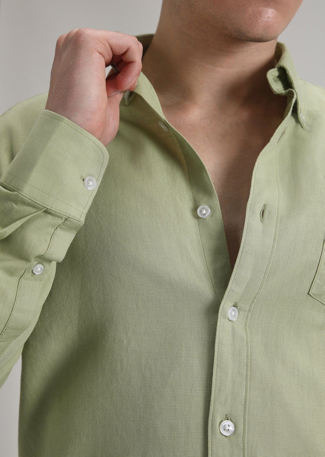 Linen Blend (Pastel Green)