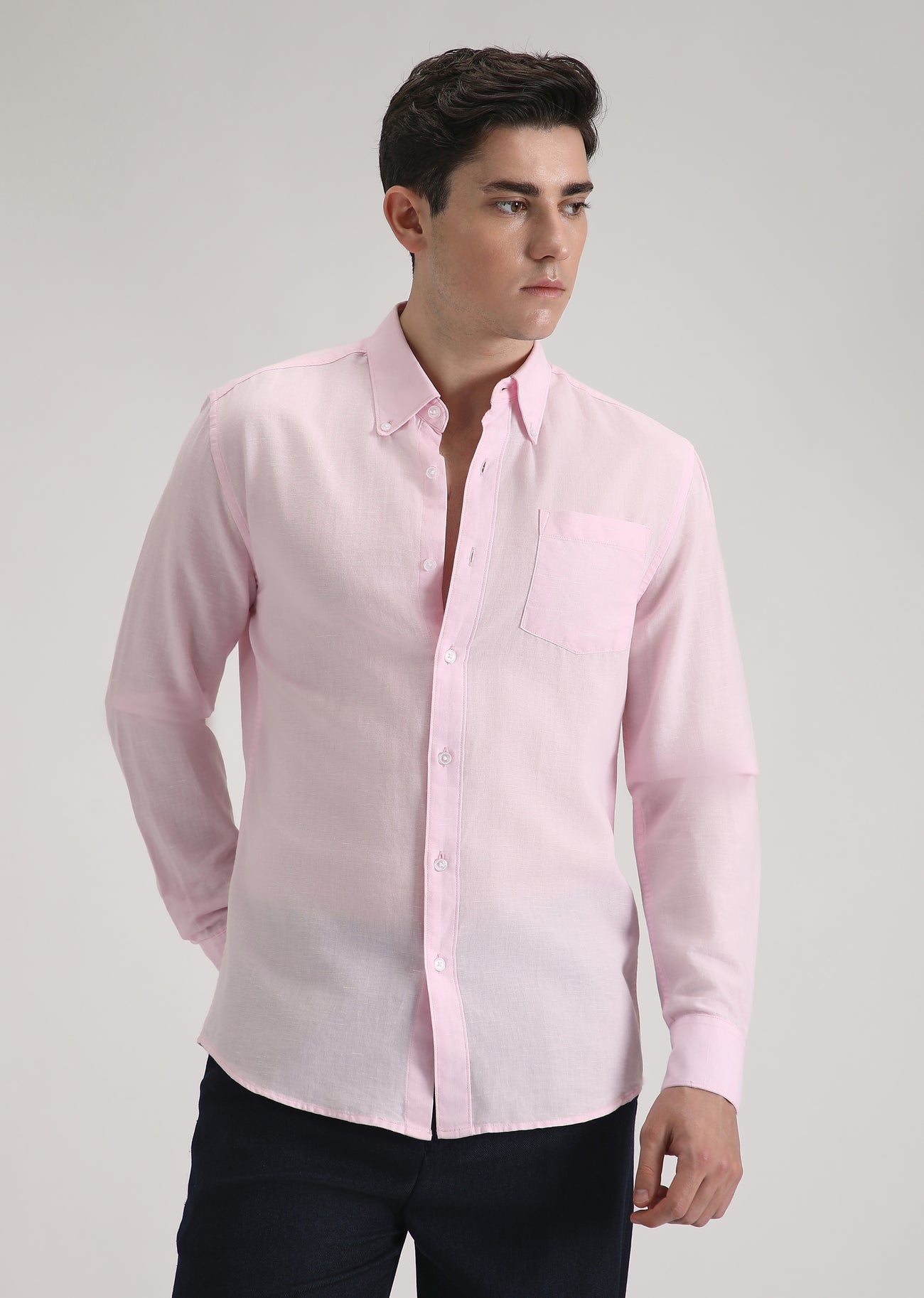 Linen Blend (Pale Pink)