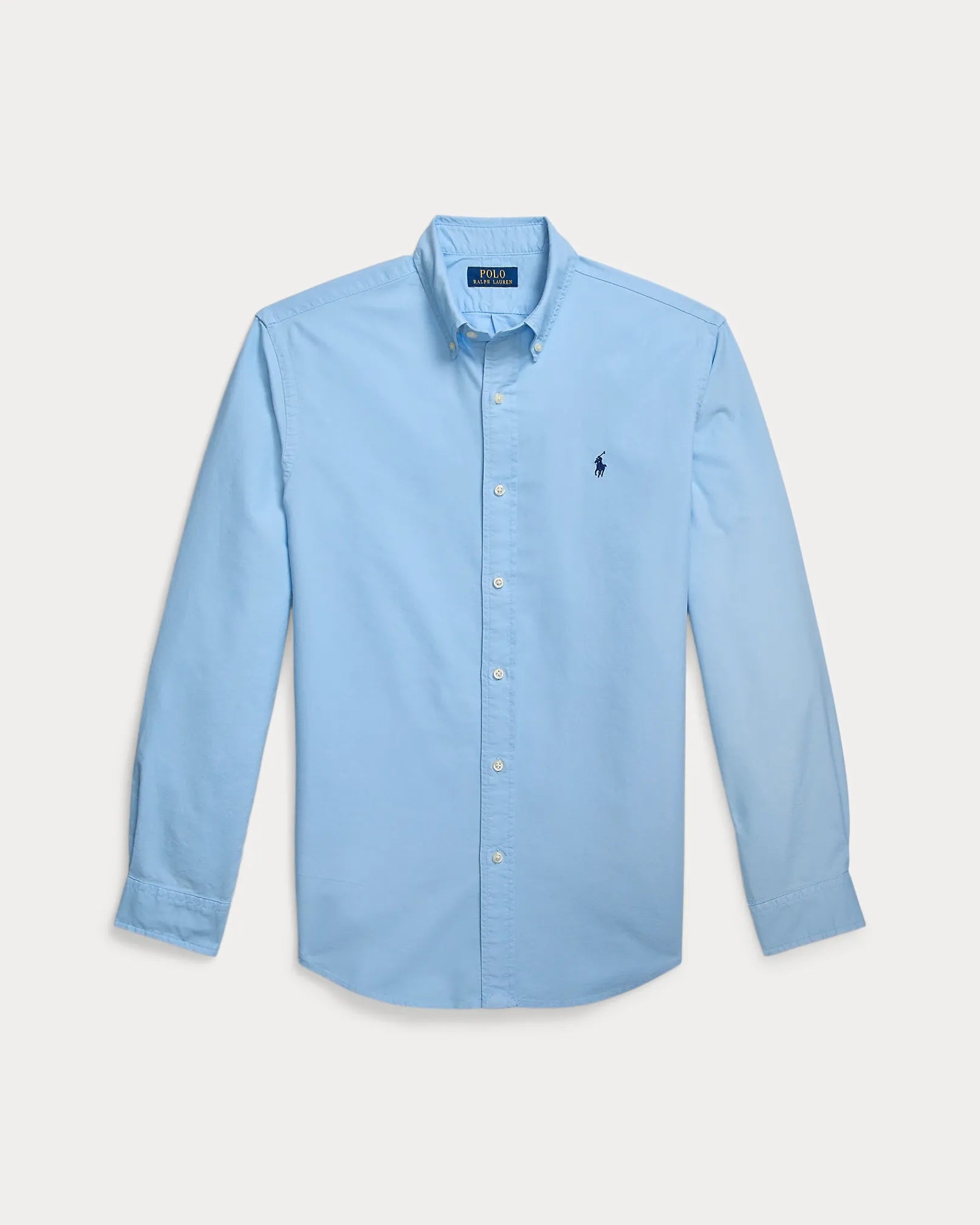 Classic Fit Garment-Dyed Oxford Shirt (Baby Blue)