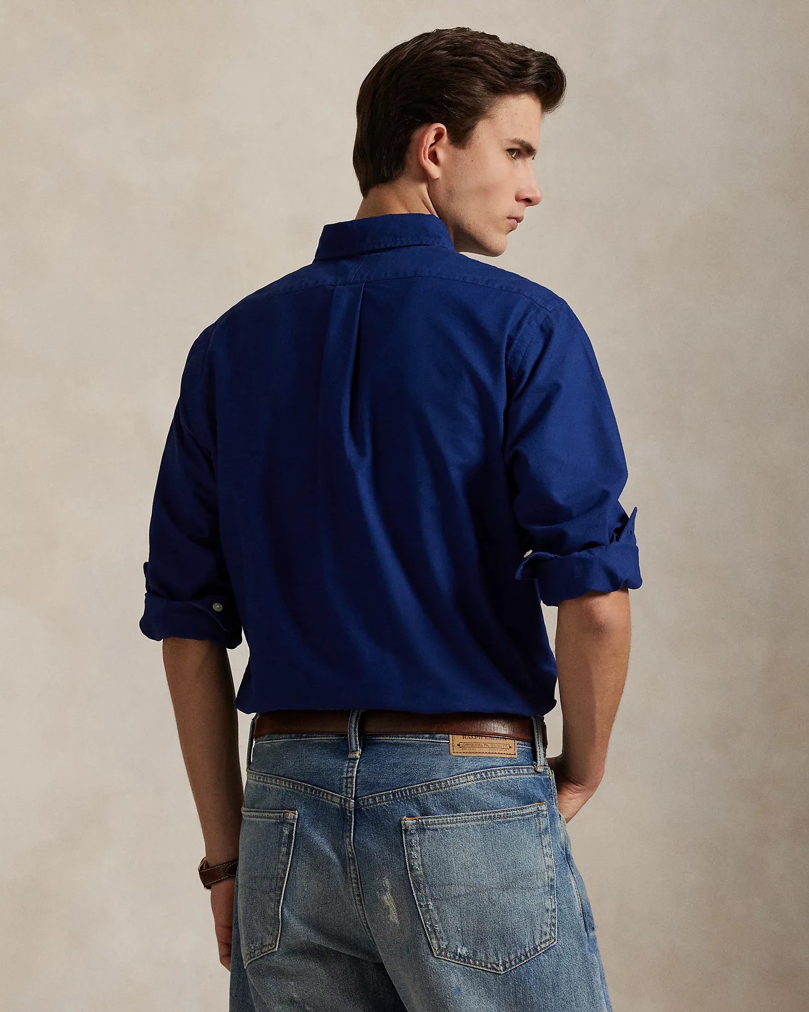 Classic Fit Garment-Dyed Oxford Shirt (Fresh Water)
