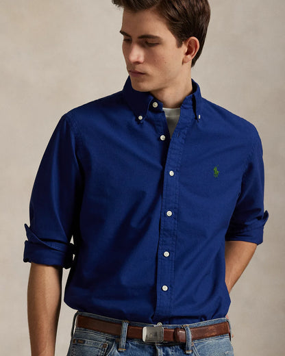 Classic Fit Garment-Dyed Oxford Shirt (Fresh Water)