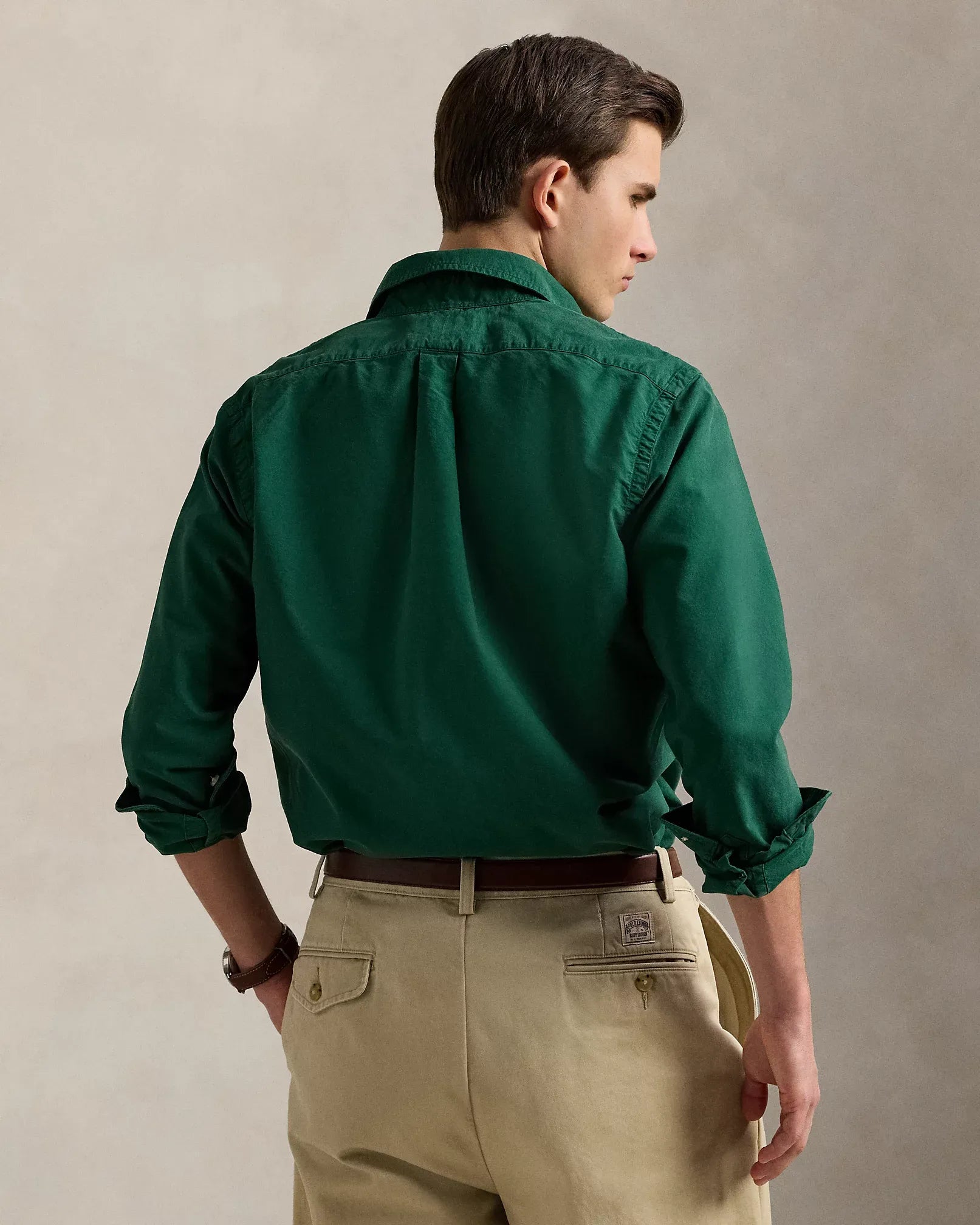 Classic Fit Garment-Dyed Oxford Shirt (New Forest)