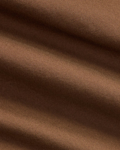 Classic Fit Garment-Dyed Oxford Shirt (Chocolate Mousse)