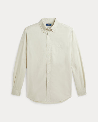 Classic Fit Garment-Dyed Oxford Shirt (Stoneware Grey)