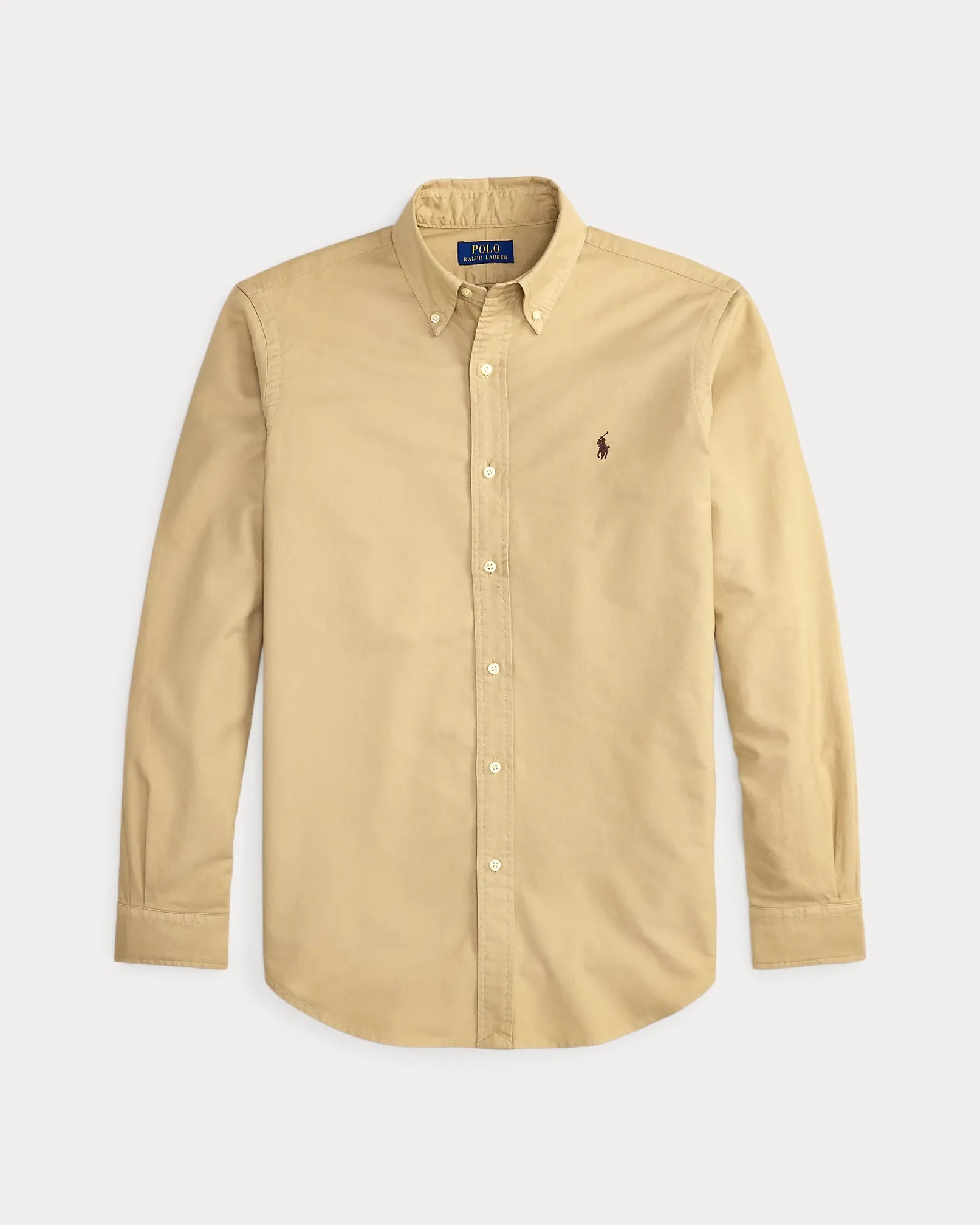 Classic Fit Garment-Dyed Oxford Shirt (Coastal Beige)