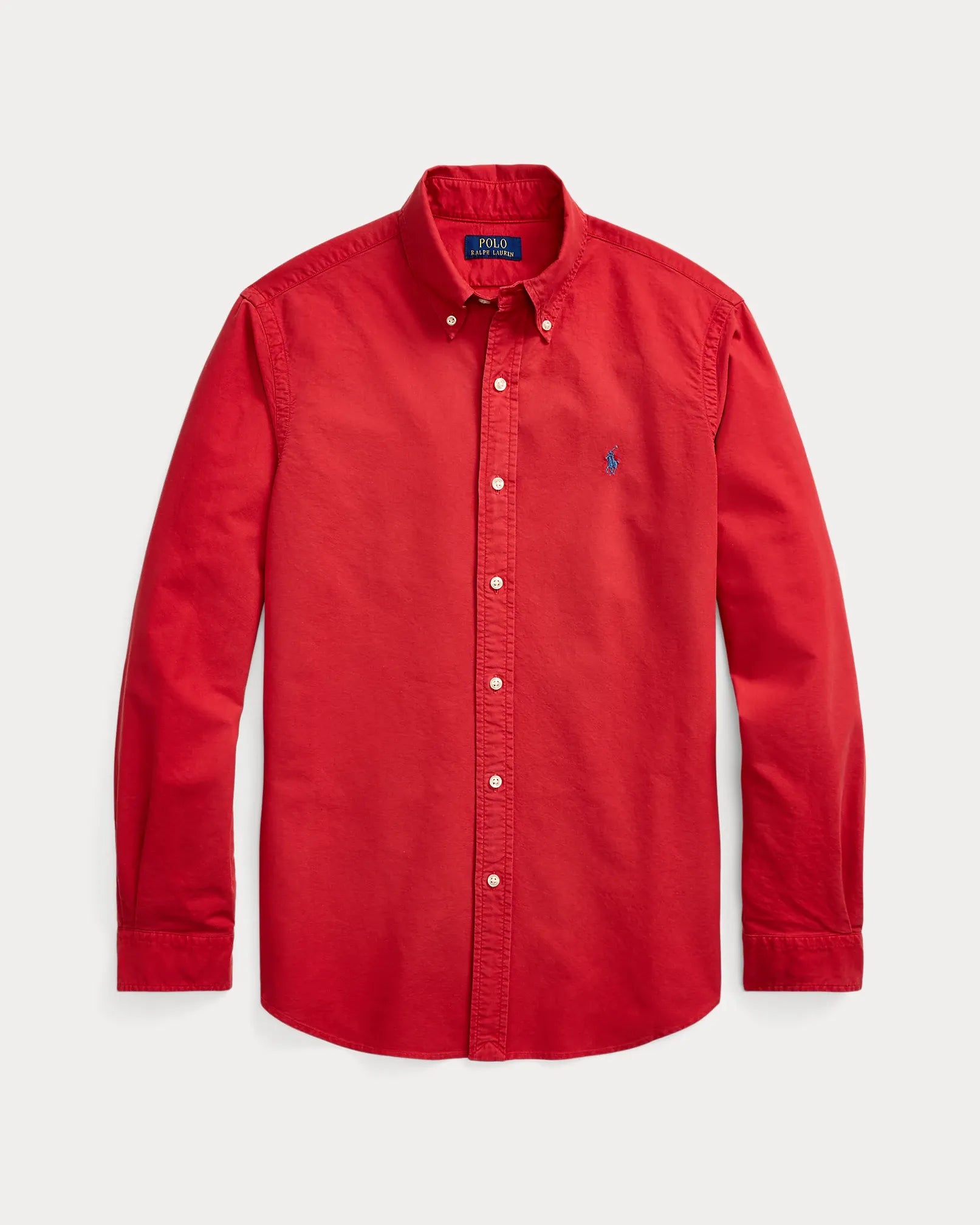 Classic Fit Garment-Dyed Oxford Shirt (New Brick)