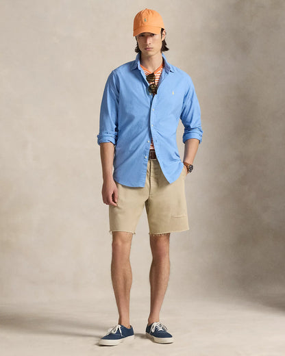 Classic Fit Garment-Dyed Oxford Shirt (Bristol Blue)
