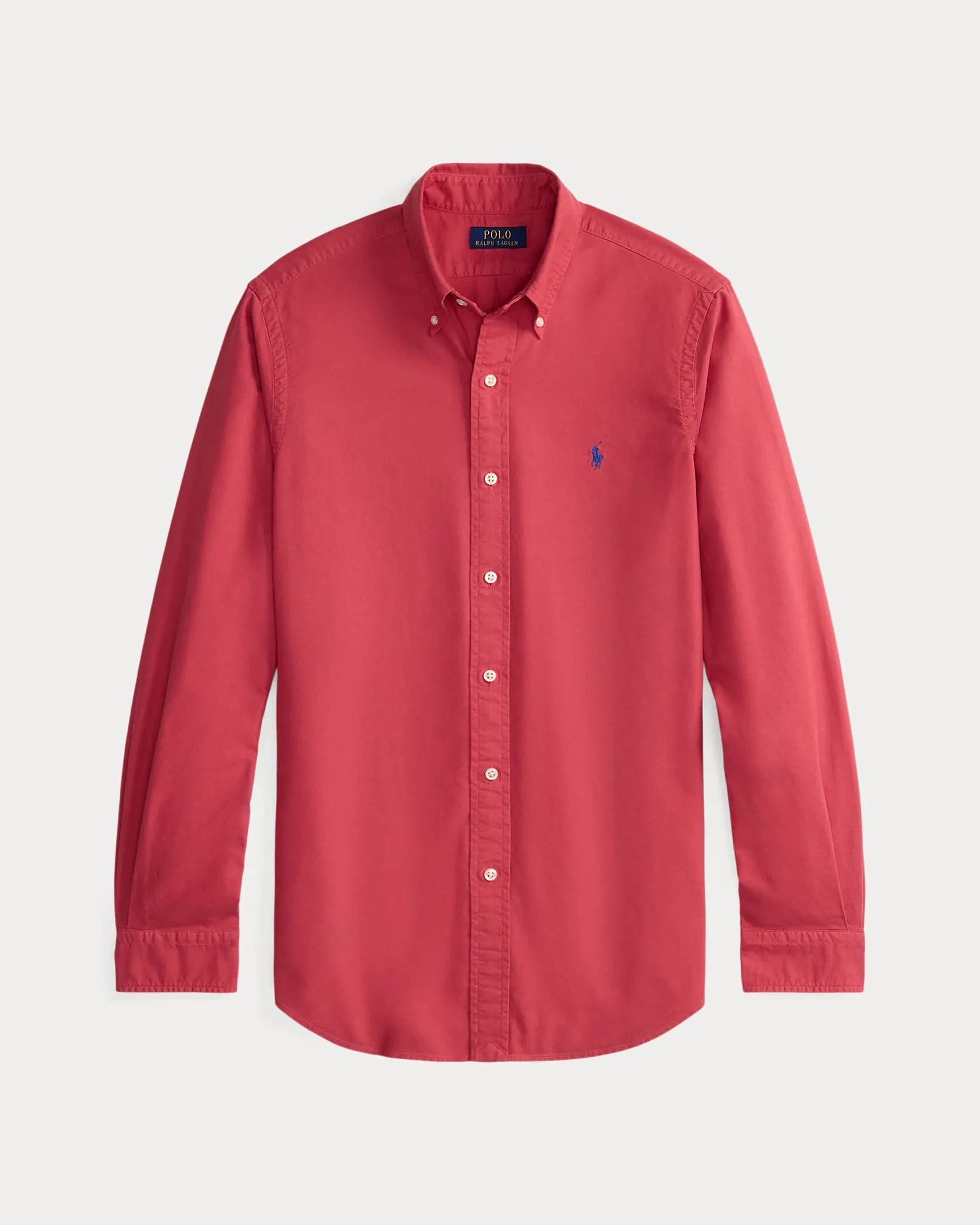 Classic Fit Garment-Dyed Oxford Shirt (Nantucket Red)