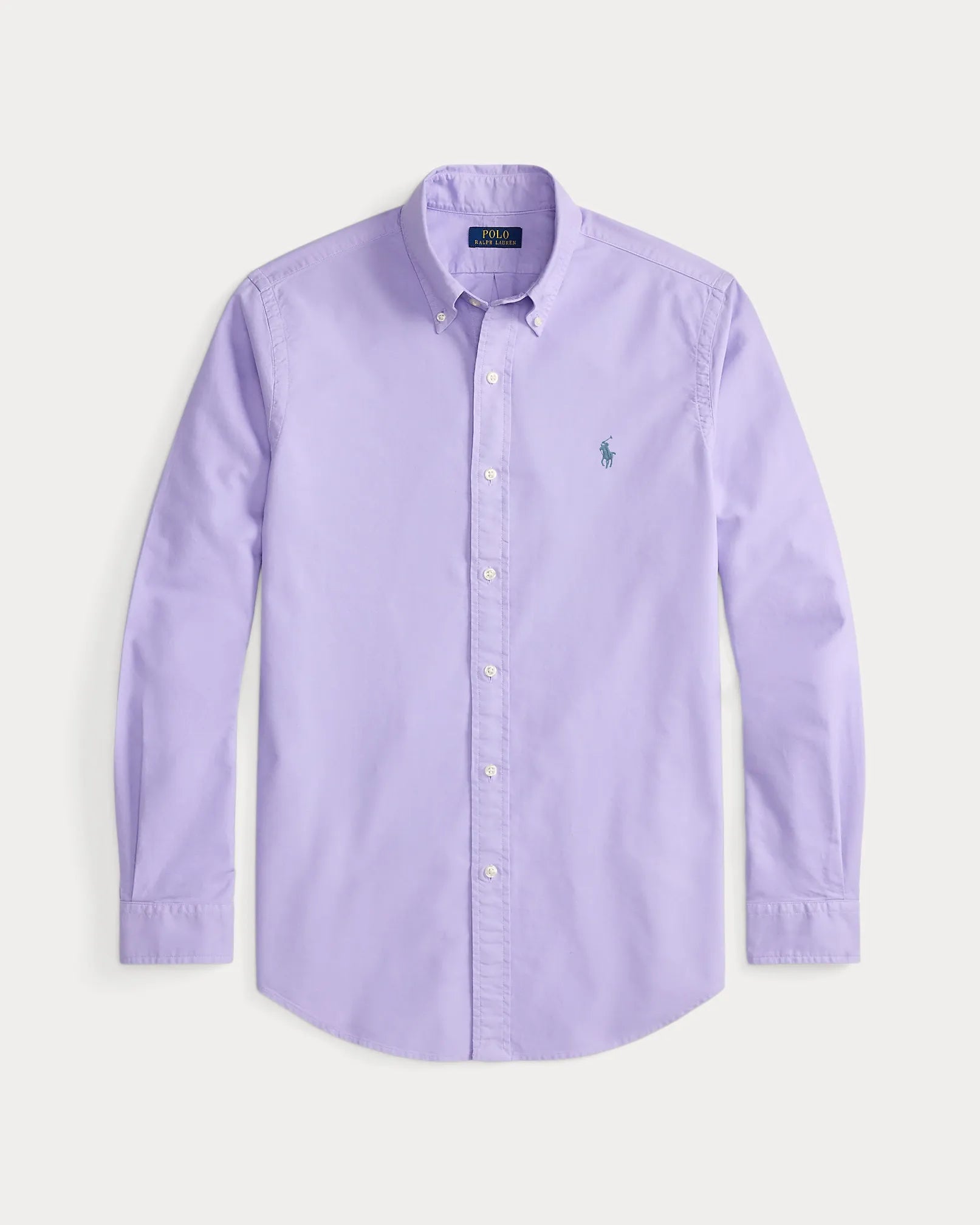 Classic Fit Garment-Dyed Oxford Shirt (Sky Lavender)