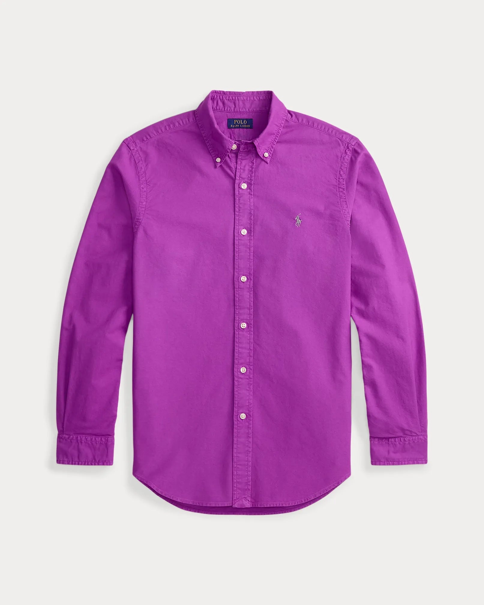 Classic Fit Garment-Dyed Oxford Shirt (Purple Dawn)