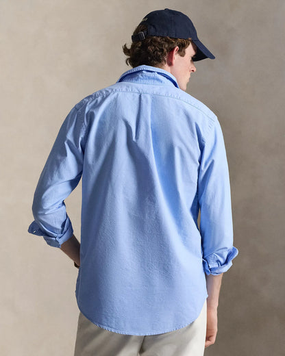 Classic Fit Garment-Dyed Oxford Shirt (Austin Blue)
