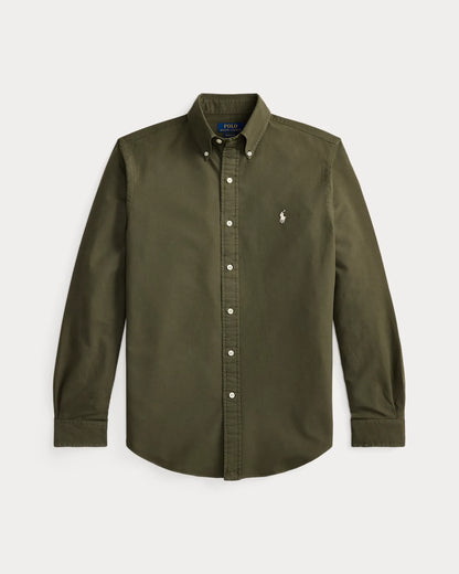 Classic Fit Garment-Dyed Oxford Shirt (Armadillo)