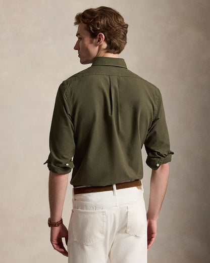 Classic Fit Garment-Dyed Oxford Shirt (Armadillo)