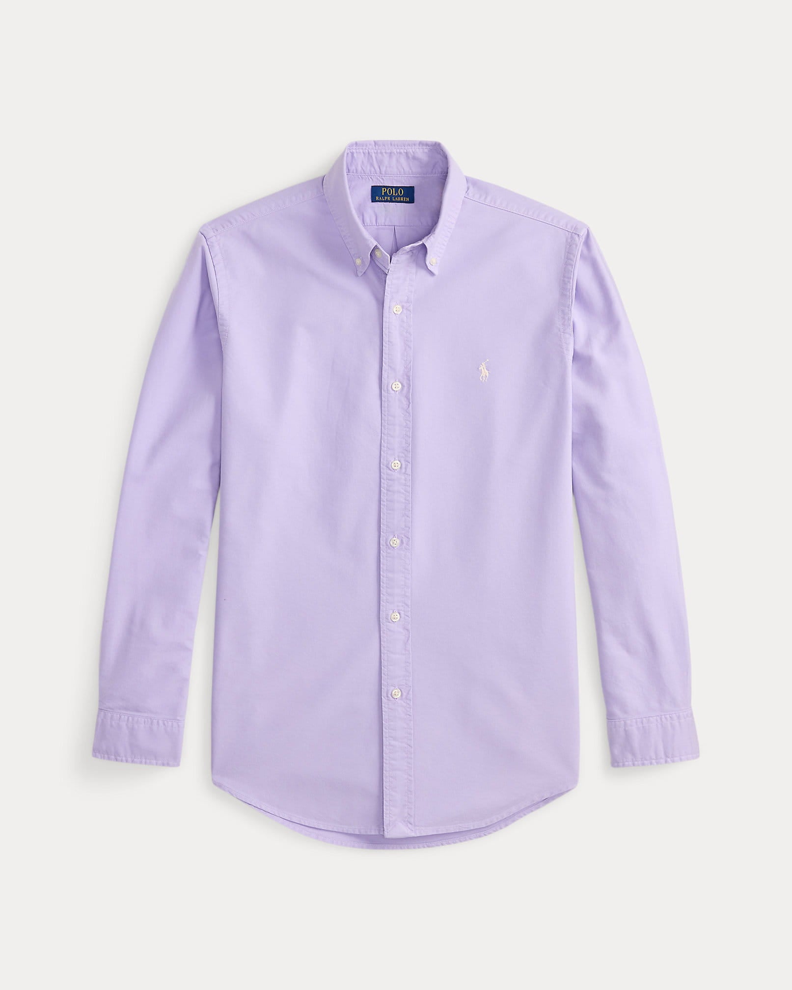Classic Fit Garment-Dyed Oxford Shirt (Powder Purple)