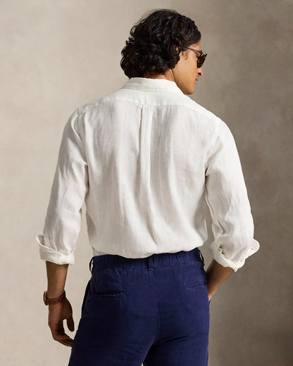 Classic Fit Linen Shirt (Ceramic White)