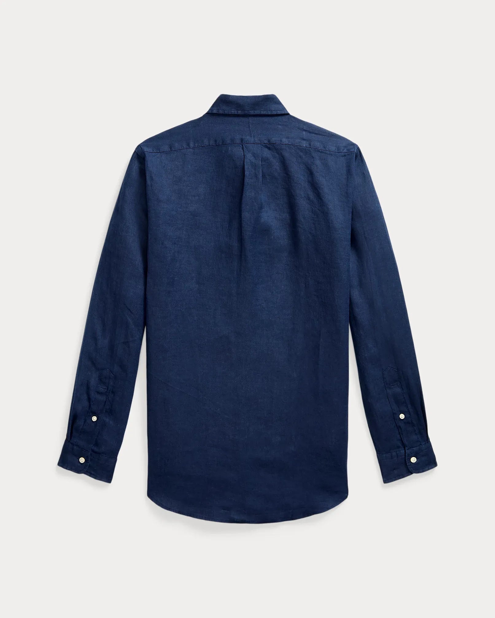 Classic Fit Linen Shirt (Navy)