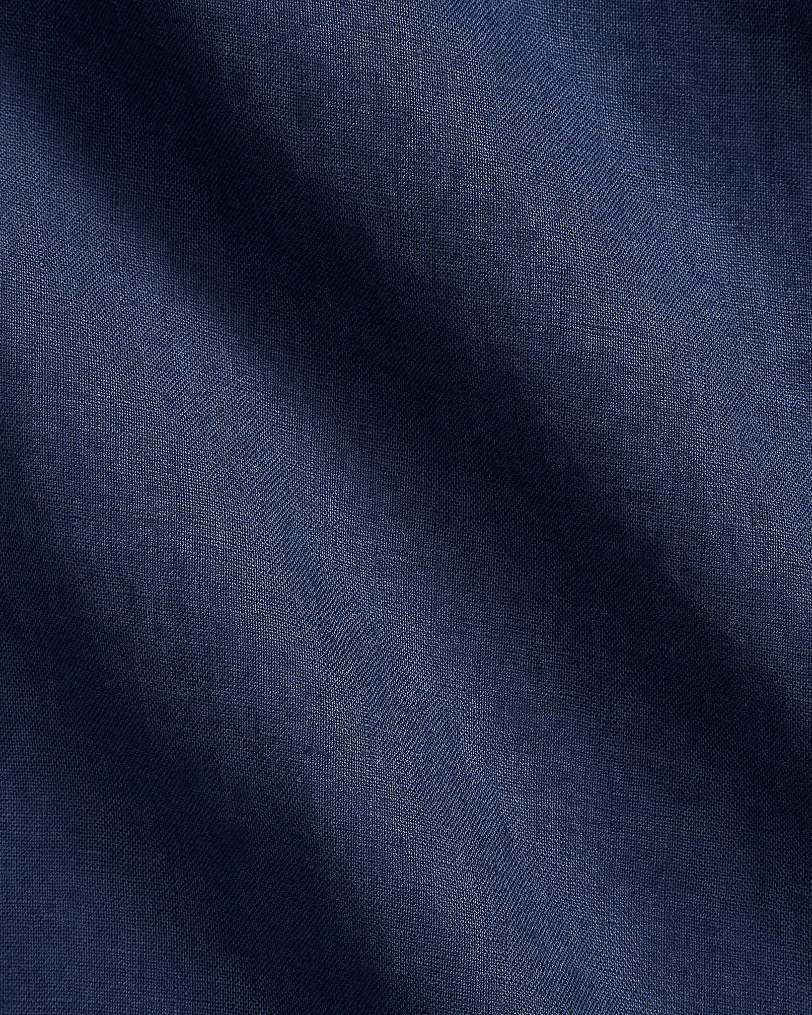 Classic Fit Linen Shirt (Navy)