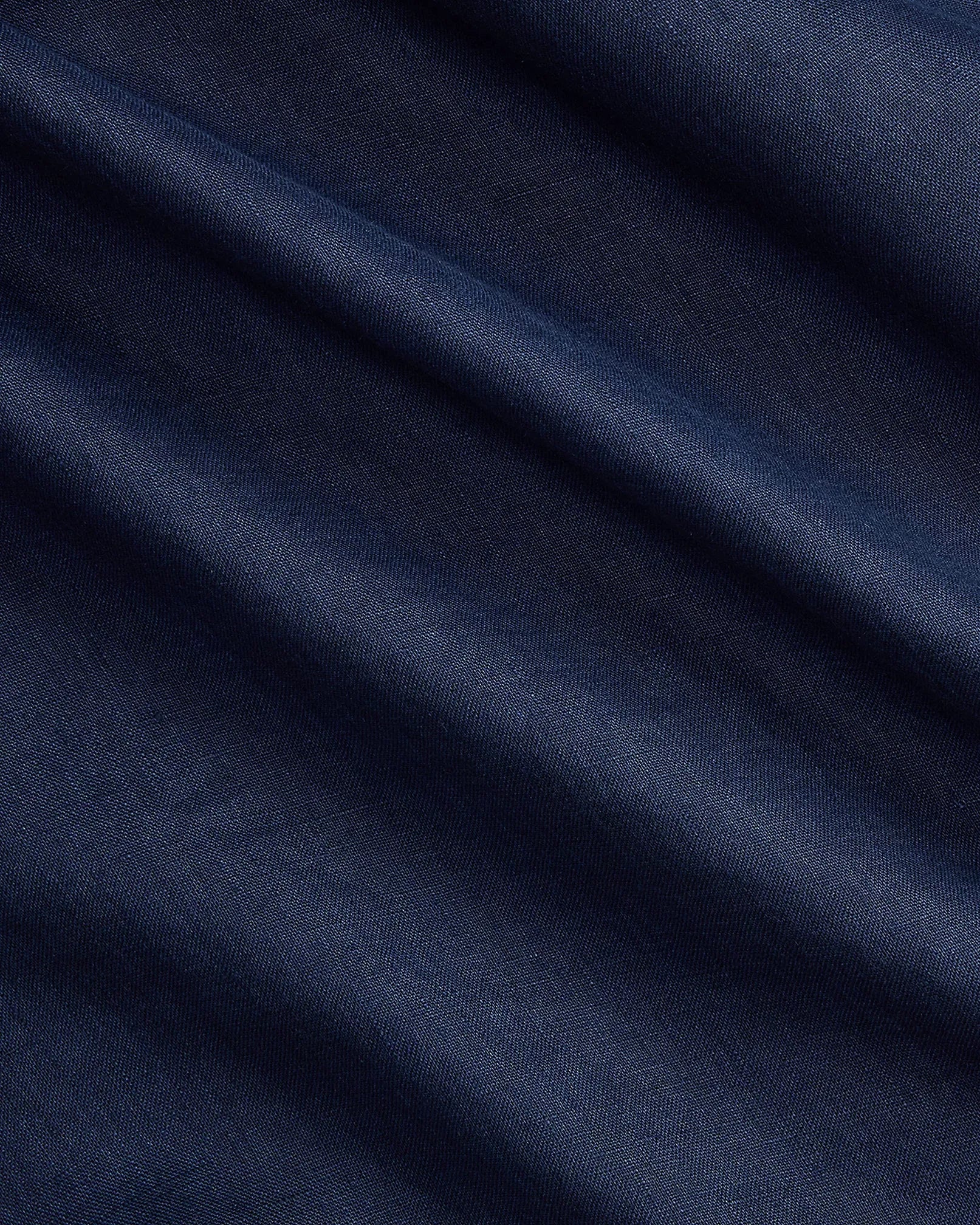 Classic Fit Linen Shirt (Navy)
