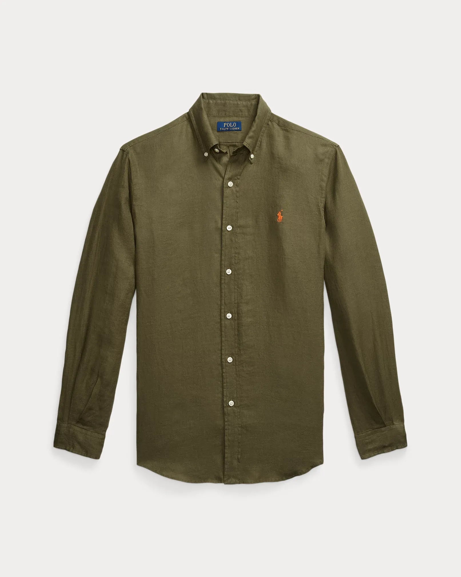 Classic Fit Linen Shirt (New Olive)