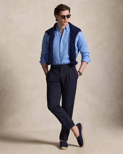 Classic Fit Linen Shirt (Bristol Blue)