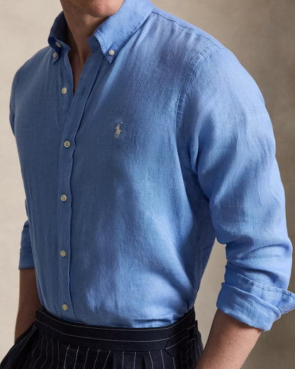 Classic Fit Linen Shirt (Bristol Blue)
