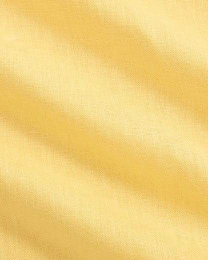 Classic Fit Linen Shirt (Corn Yellow)