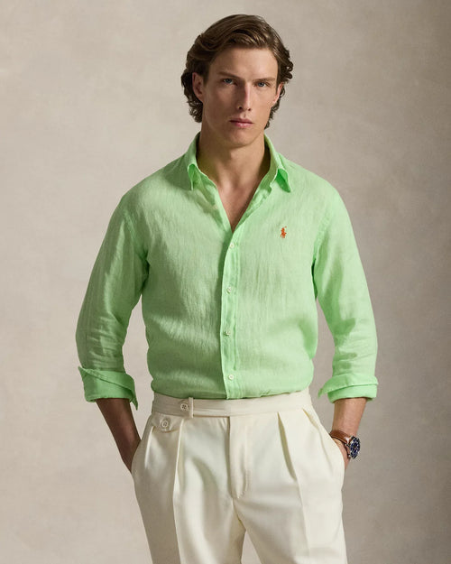Classic Fit Linen Shirt (Cruise Lime)