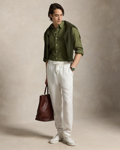Classic Fit Linen Shirt (Garden Trail)