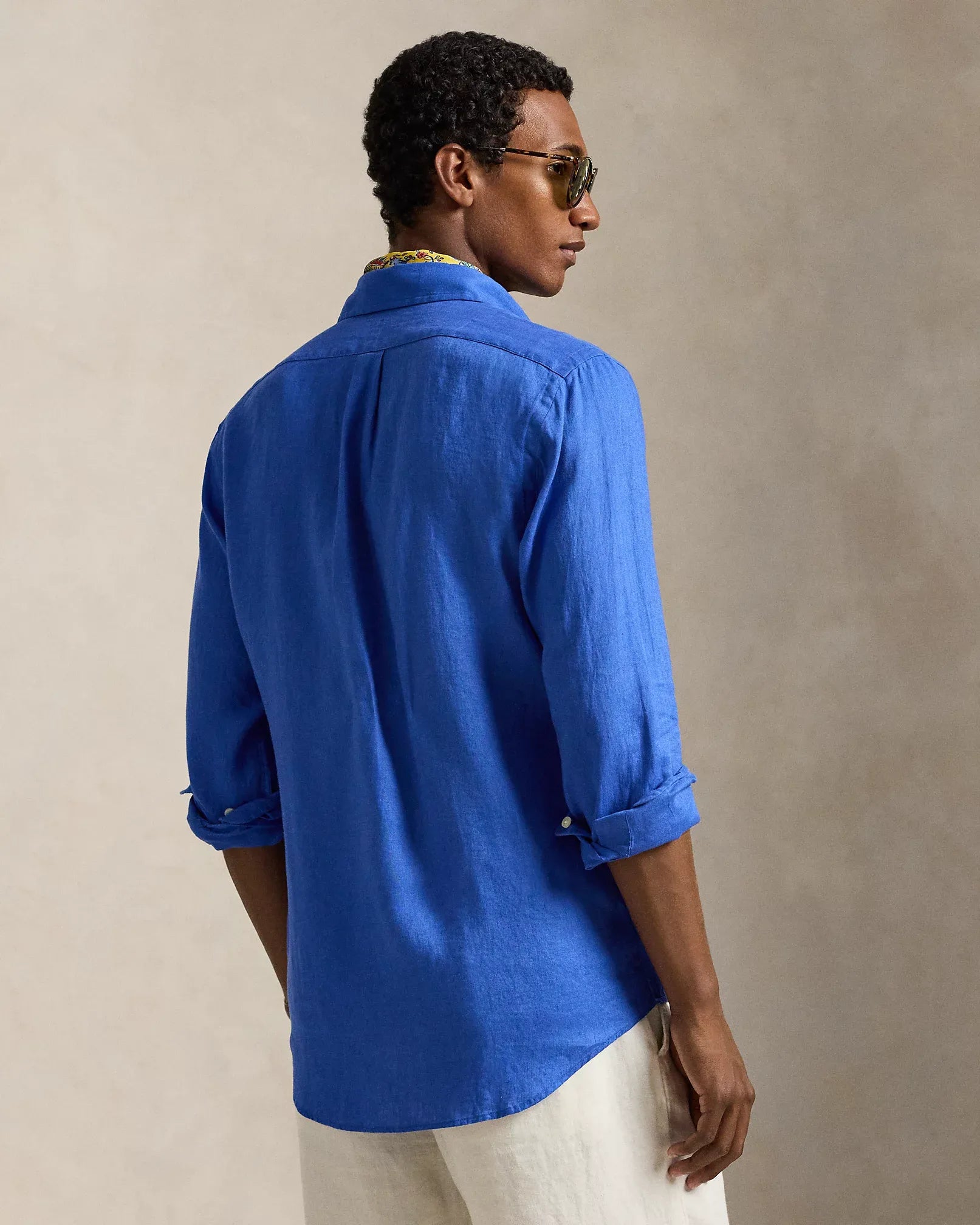 Classic Fit Linen Shirt (New Iris Blue)