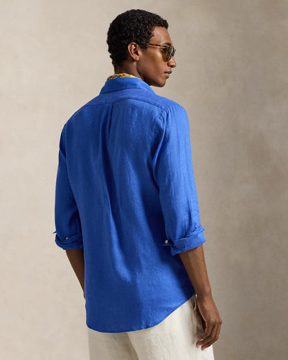 Classic Fit Linen Shirt (New Iris Blue)