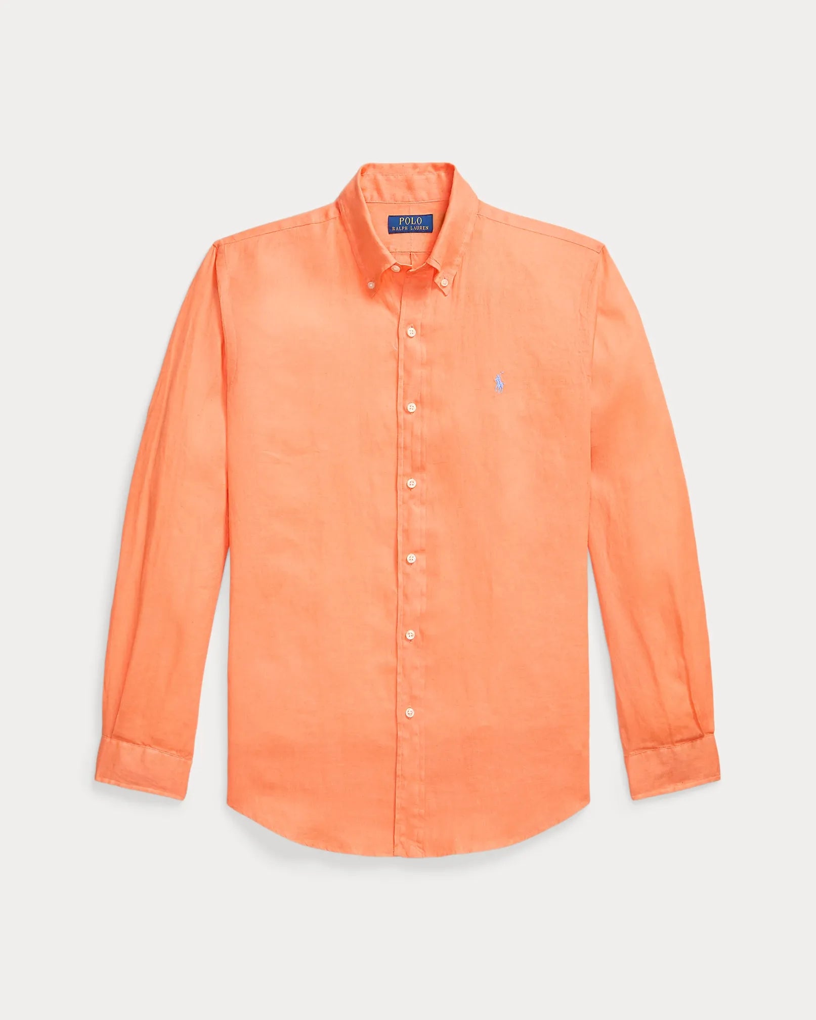 Classic Fit Linen Shirt (Pompano Orange)