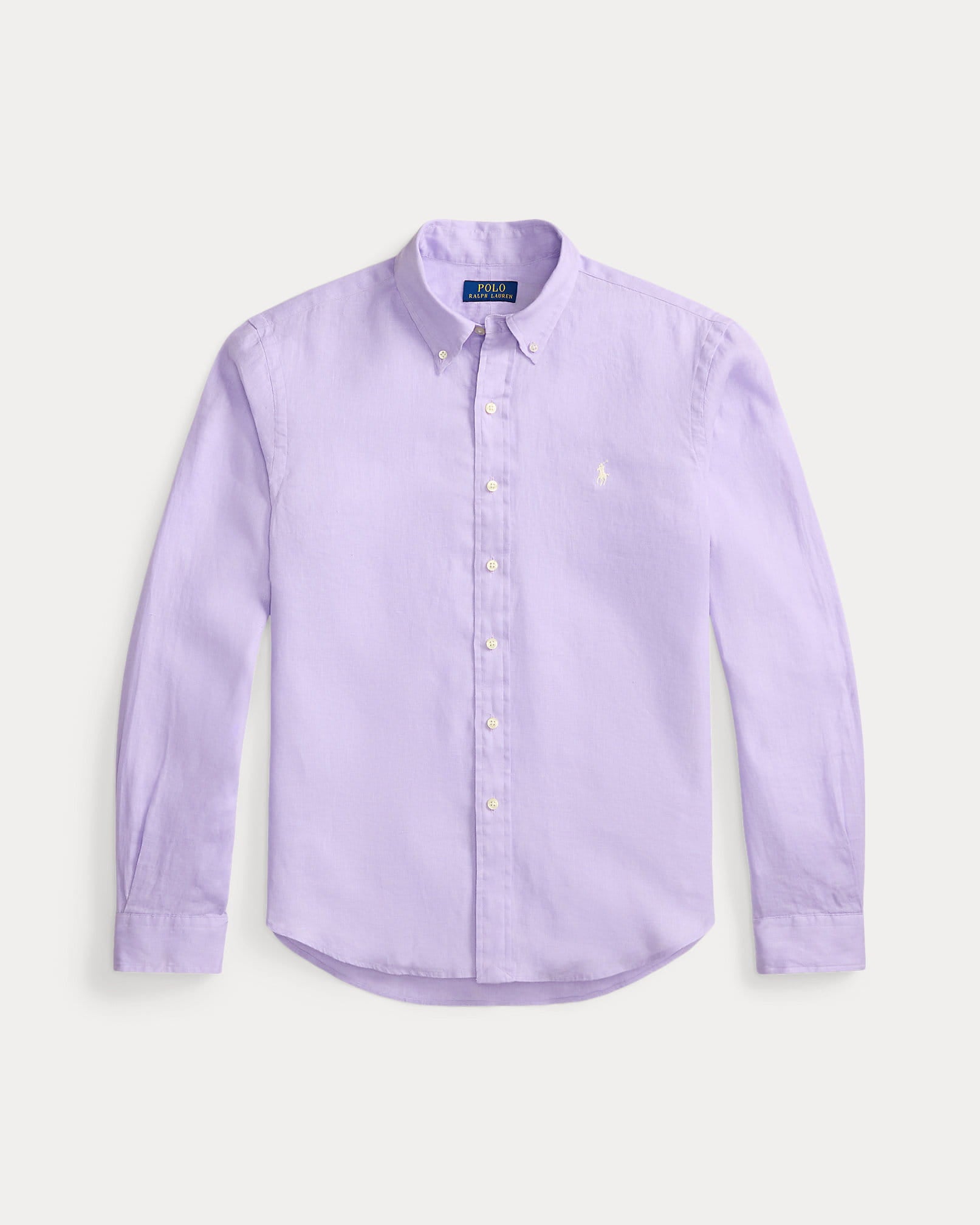 Classic Fit Linen Shirt (Powder Purple)