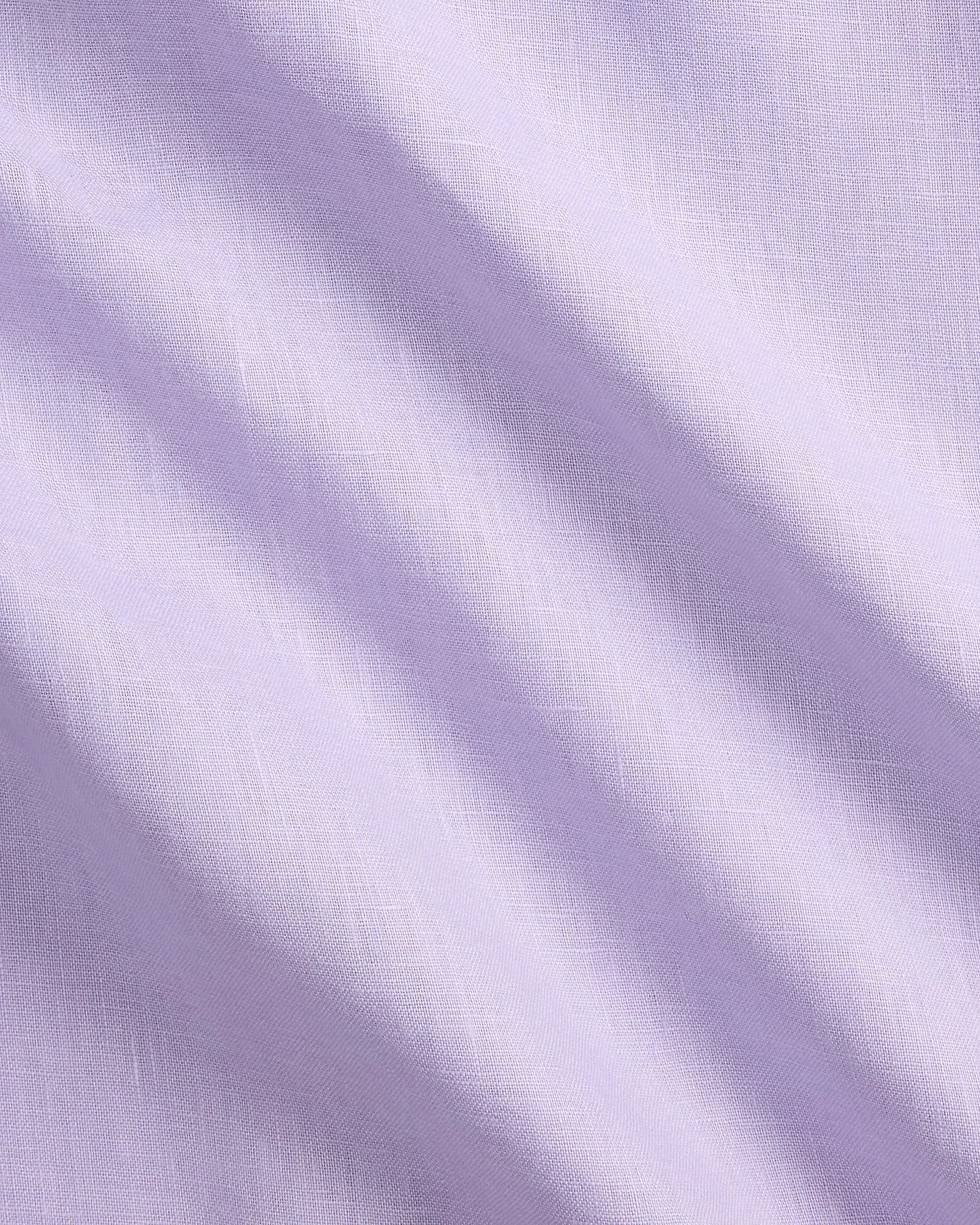 Classic Fit Linen Shirt (Powder Purple)