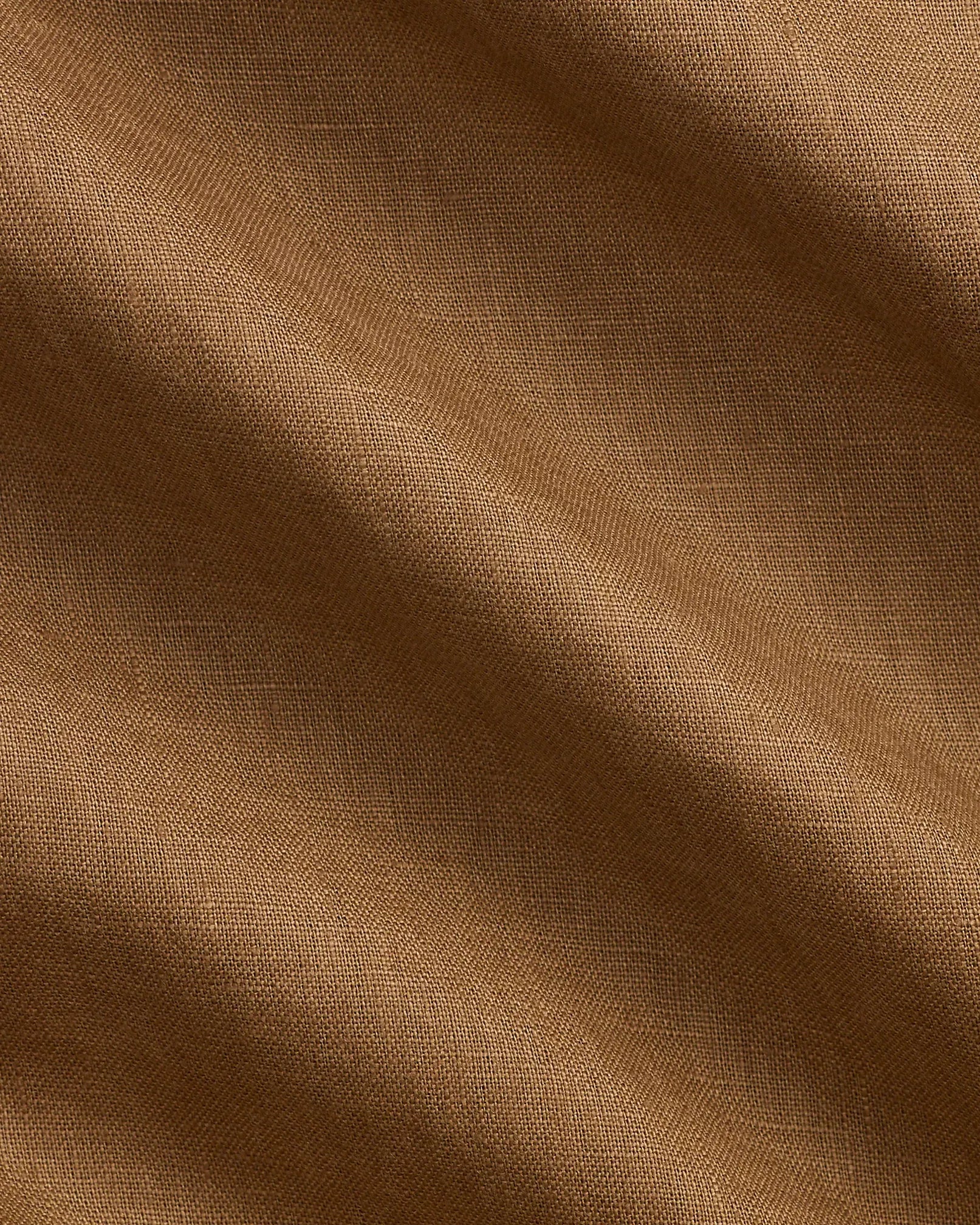 Classic Fit Linen Shirt (Brown)