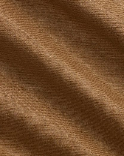 Classic Fit Linen Shirt (Brown)