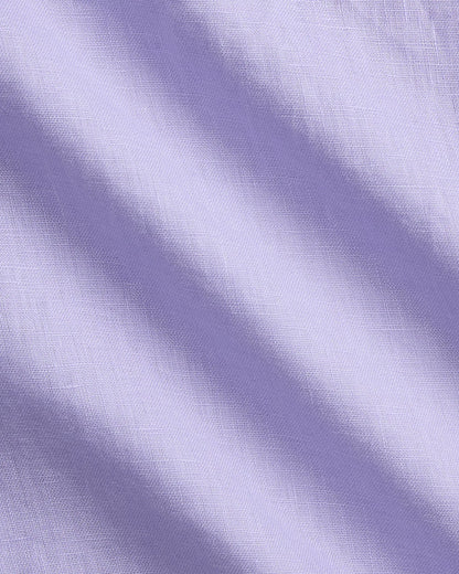 Classic Fit Linen Shirt (Sky Lavender)