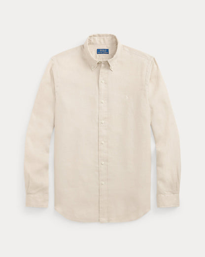 Classic Fit Linen Shirt (Stoneware Grey)