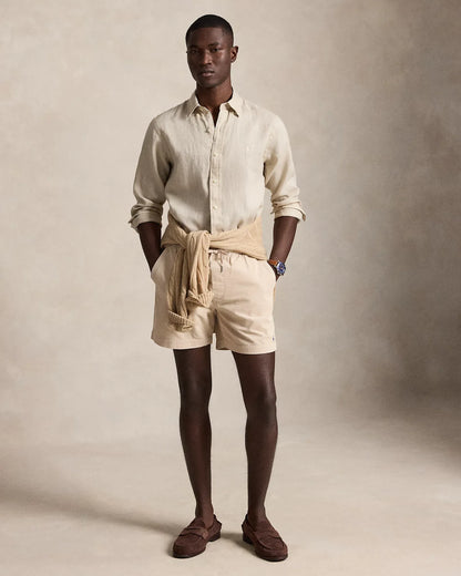 Classic Fit Linen Shirt (Stoneware Grey)