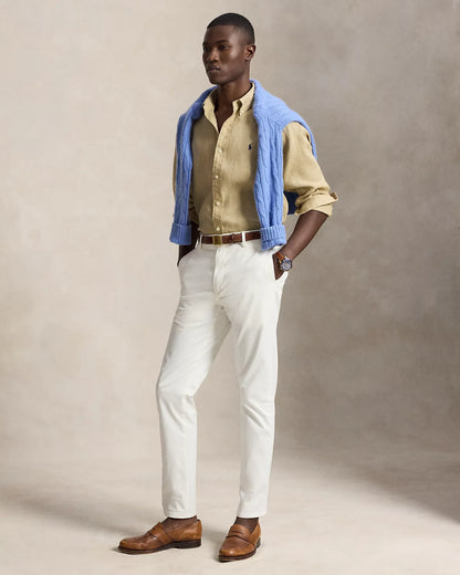 Classic Fit Linen Shirt (Coastal Beige)