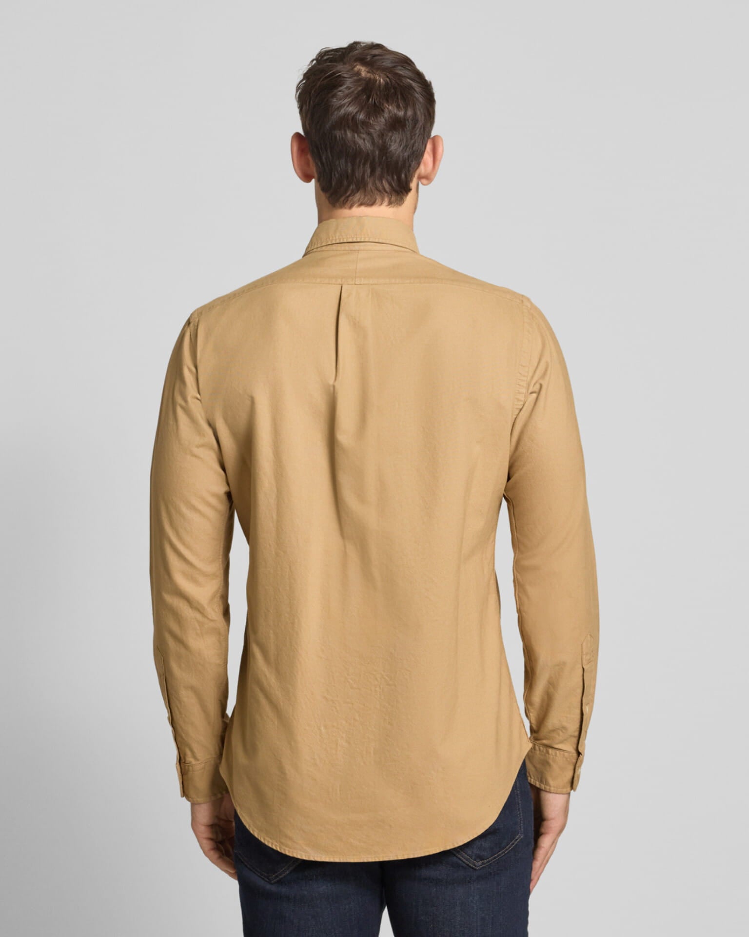 Classic Fit Polo Sport Oxford Shirt (Desert Khaki)