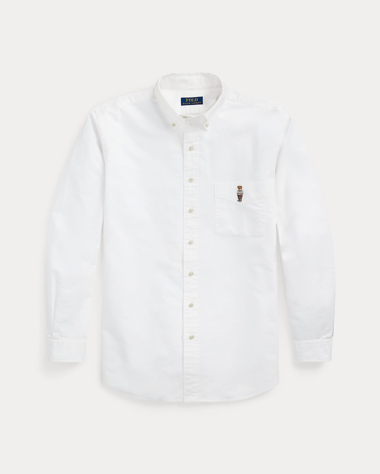 Polo Bear Oxford Shirt (White Polo Spring Bear)
