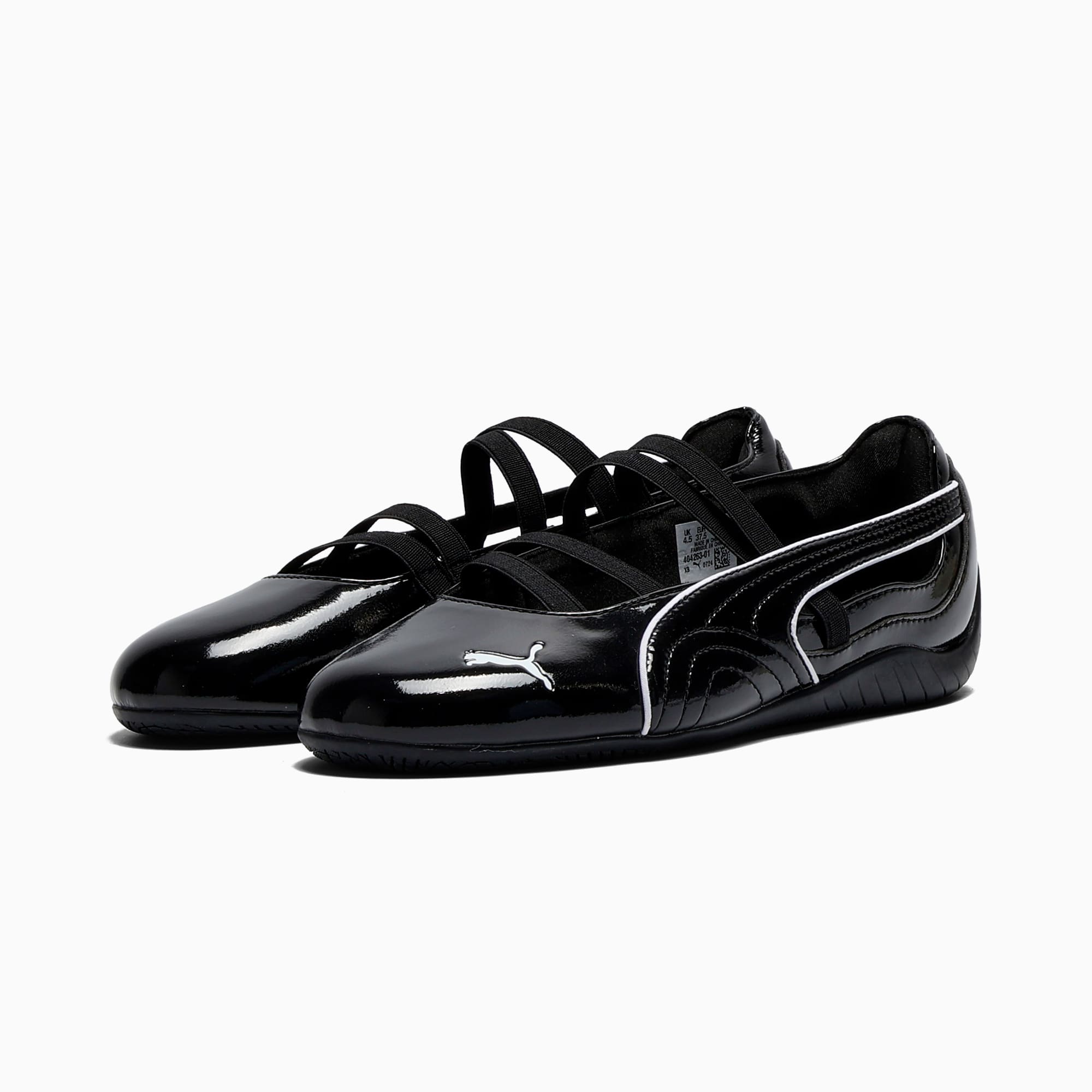 SPEEDCAT GLOSSY BALLET SNEAKERS (PUMA BLACK)
